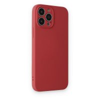 Newface iPhone 13 Pro Kılıf Nano içi Kadife Silikon - Kiremit