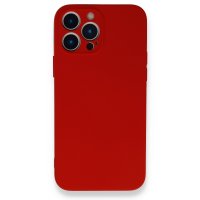 Newface iPhone 13 Pro Kılıf Nano içi Kadife  Silikon - Kırmızı