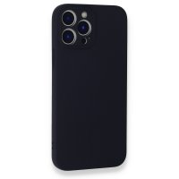 Newface iPhone 13 Pro Kılıf Nano içi Kadife Silikon - Koyu Gri