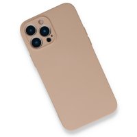 Newface iPhone 13 Pro Kılıf Nano içi Kadife Silikon - Pudra