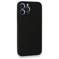 Newface iPhone 13 Pro Kılıf Nano içi Kadife  Silikon - Siyah