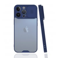 Newface iPhone 13 Pro Kılıf Platin Kamera Koruma Silikon - Lacivert