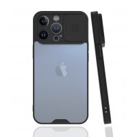 Newface iPhone 13 Pro Kılıf Platin Kamera Koruma Silikon - Siyah