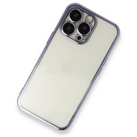 Newface iPhone 13 Pro Kılıf Razer Lensli Silikon - Mor