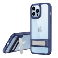 Newface iPhone 13 Pro Kılıf Rolet Stand Kapak - Lacivert