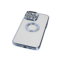 Newface iPhone 13 Pro Kılıf Slot Silikon - Sierra Blue