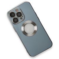 Newface iPhone 13 Pro Kılıf Store Silikon - Sierra Blue