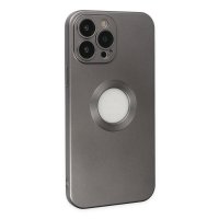 Newface iPhone 13 Pro Kılıf Vamos Lens Silikon - Gri