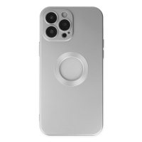 Newface iPhone 13 Pro Kılıf Vamos Lens Silikon - Gümüş