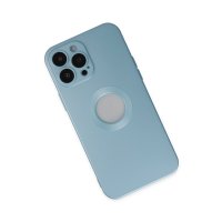 Newface iPhone 13 Pro Kılıf Vamos Lens Silikon - Mavi