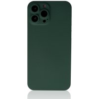 Newface iPhone 13 Pro Max Kılıf 360 Hayalet Full Body Silikon Kapak - Yeşil