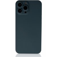 Newface iPhone 13 Pro Max Kılıf 360 Mat Full Body Silikon Kapak - Açık Mavi