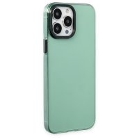 Newface iPhone 13 Pro Max Kılıf Anka PC Sert Metal Kapak - Yeşil