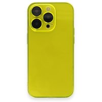 Newface iPhone 13 Pro Max Kılıf Armada Lensli Kapak - Sarı