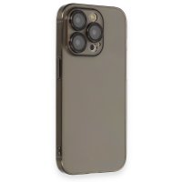 Newface iPhone 13 Pro Max Kılıf Armada Lensli Kapak - Siyah
