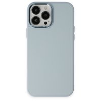 Newface iPhone 13 Pro Max Kılıf Asya Deri Silikon - Sierra Blue