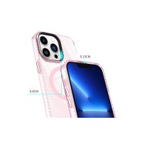 Newface iPhone 13 Pro Max Kılıf Beta Magneticsafe Silikon - Pembe