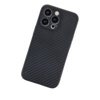 Newface iPhone 13 Pro Max Kılıf Carbonix Silikon - Siyah