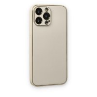 Newface iPhone 13 Pro Max Kılıf Coco Deri Silikon Kapak - Beyaz