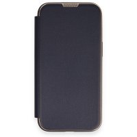Newface iPhone 13 Pro Max Kılıf Dolpin Kapaklı - Lacivert
