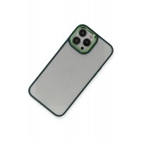 Newface iPhone 13 Pro Max Kılıf Dora Kapak - Haki Yeşil