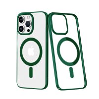 Newface iPhone 13 Pro Max Kılıf Element Magneticsafe Sert Kapak - Köknar Yeşili