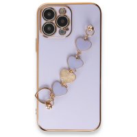 Newface iPhone 13 Pro Max Kılıf Esila Silikon - Lila