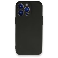 Newface iPhone 13 Pro Max Kılıf First Silikon - Siyah