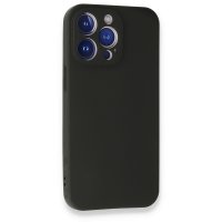 Newface iPhone 13 Pro Max Kılıf First Silikon - Siyah