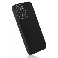 Newface iPhone 13 Pro Max Kılıf Glass Kapak - Siyah