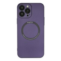 Newface iPhone 13 Pro Max Kılıf Jack Magneticsafe Lens Silikon - Mor
