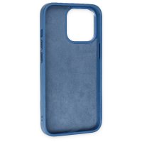Newface iPhone 13 Pro Max Kılıf King Kapak - Açık Mavi-Lacivert