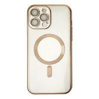 Newface iPhone 13 Pro Max Kılıf Kross Magneticsafe Kapak - Gold