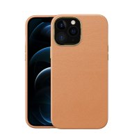 Newface iPhone 13 Pro Max Kılıf Label Kapak - Kahverengi