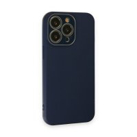 Newface iPhone 13 Pro Max Kılıf Lansman Glass Kapak - Lacivert