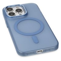 Newface iPhone 13 Pro Max Kılıf Lodos Magneticsafe Mat Kapak - Sierra Blue