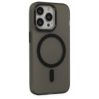 Newface iPhone 13 Pro Max Kılıf Lodos Magneticsafe Mat Kapak - Siyah