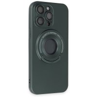Newface iPhone 13 Pro Max Kılıf Lukka Magneticsafe Kapak - Koyu Yeşil
