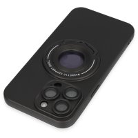 Newface iPhone 13 Pro Max Kılıf Lukka Magneticsafe Kapak - Siyah