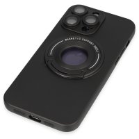 Newface iPhone 13 Pro Max Kılıf Lukka Magneticsafe Kapak - Siyah