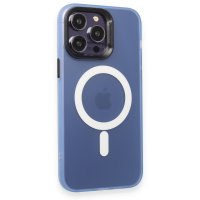 Joko iPhone 13 Pro Max Kılıf Mateks Magsafe Kapak - Sierra Blue