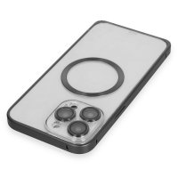 Joko iPhone 13 Pro Max Kılıf Metal Bumper Magneticsafe Kapak - Siyah