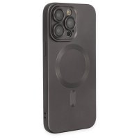 Newface iPhone 13 Pro Max Kılıf Moshi Lens Magneticsafe Silikon - Füme