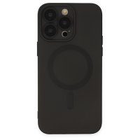 Newface iPhone 13 Pro Max Kılıf Moshi Lens Magneticsafe Silikon - Siyah