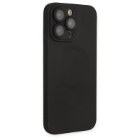 Newface iPhone 13 Pro Max Kılıf Moshi Lens Magneticsafe Silikon - Siyah