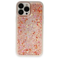 Newface iPhone 13 Pro Max Kılıf Neon Light Silikon - Kırmızı