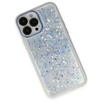 Newface iPhone 13 Pro Max Kılıf Neon Light Silikon - Mavi