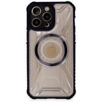 Newface iPhone 13 Pro Max Kılıf Prag Magneticsafe Kapak - Siyah