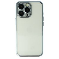 Newface iPhone 13 Pro Max Kılıf Razer Lensli Silikon - Mavi