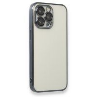 Newface iPhone 13 Pro Max Kılıf Razer Lensli Silikon - Siyah